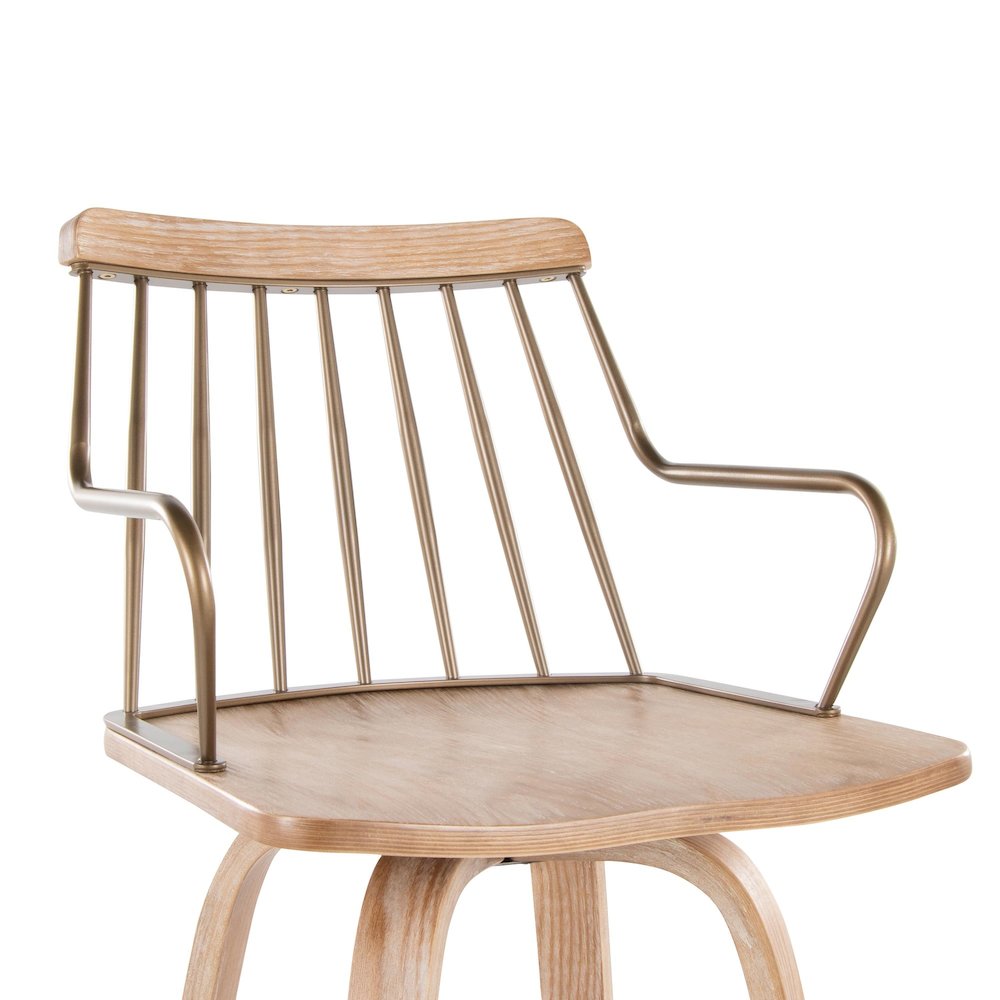 Preston 30" Fixed-Height Barstool. Picture 6