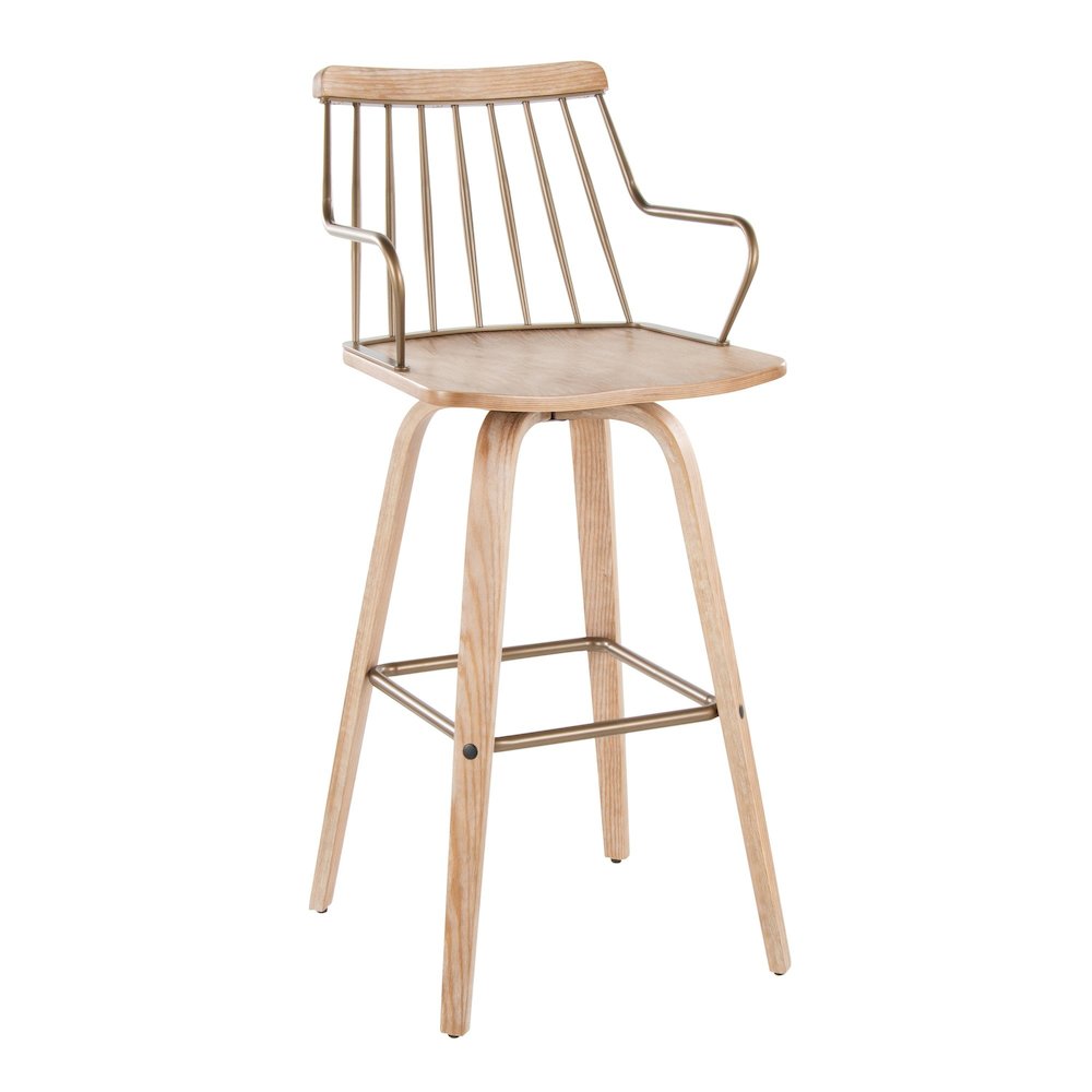 Preston 30" Fixed-Height Barstool. Picture 1