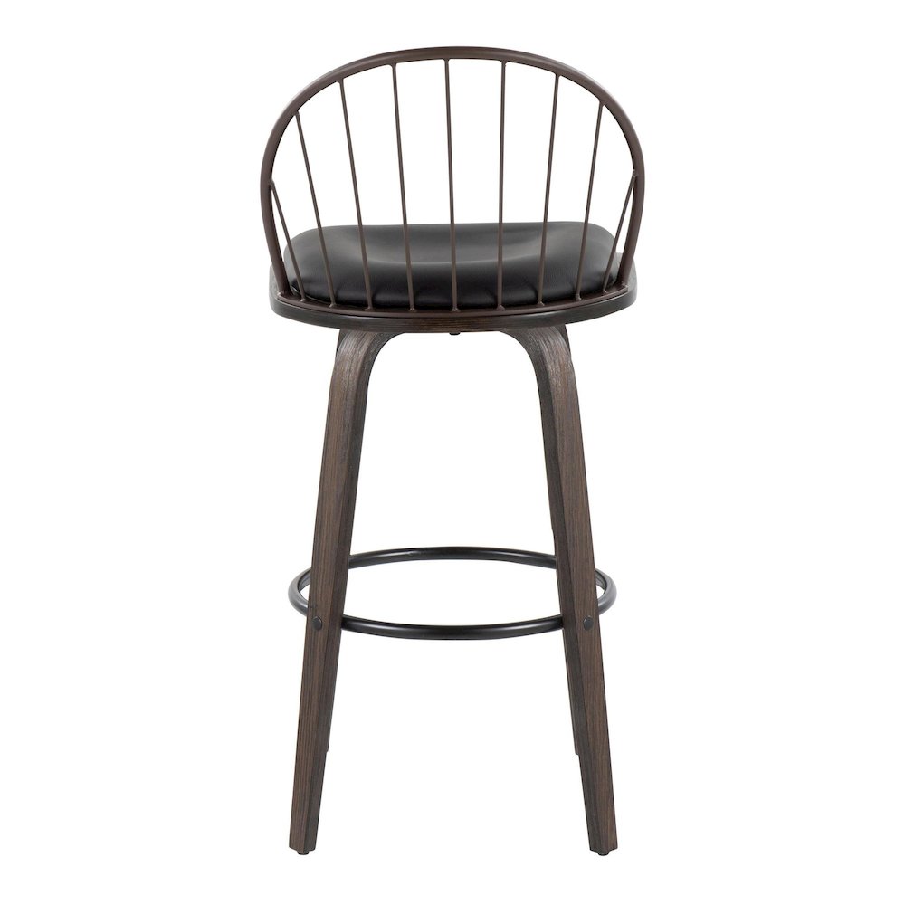 Riley 30" Fixed-Height Barstool - Set of 2. Picture 4
