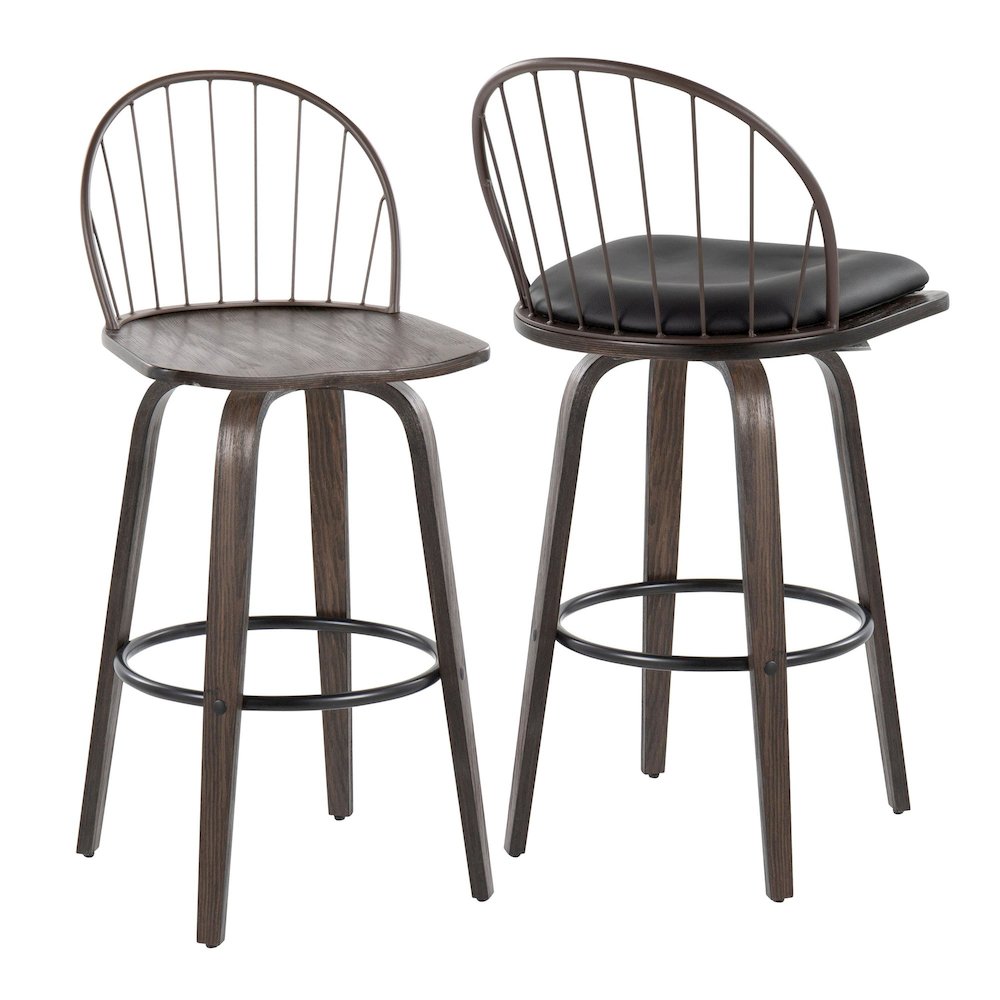 Riley 30" Fixed-Height Barstool - Set of 2. Picture 5