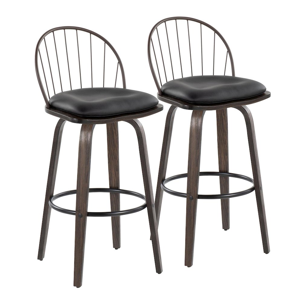 Riley 30" Fixed-Height Barstool - Set of 2. Picture 1
