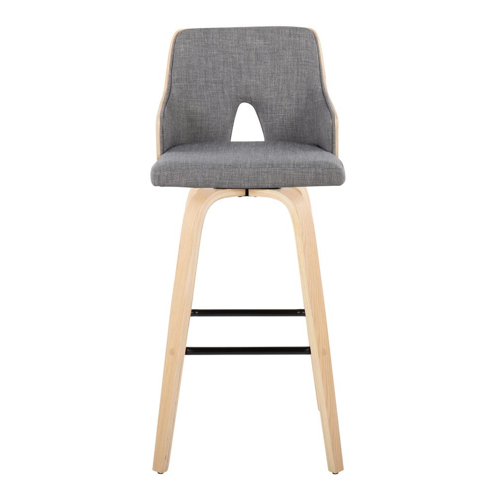 Grey Stella 30" Fixed-Height Barstool - Set of 2. Picture 6