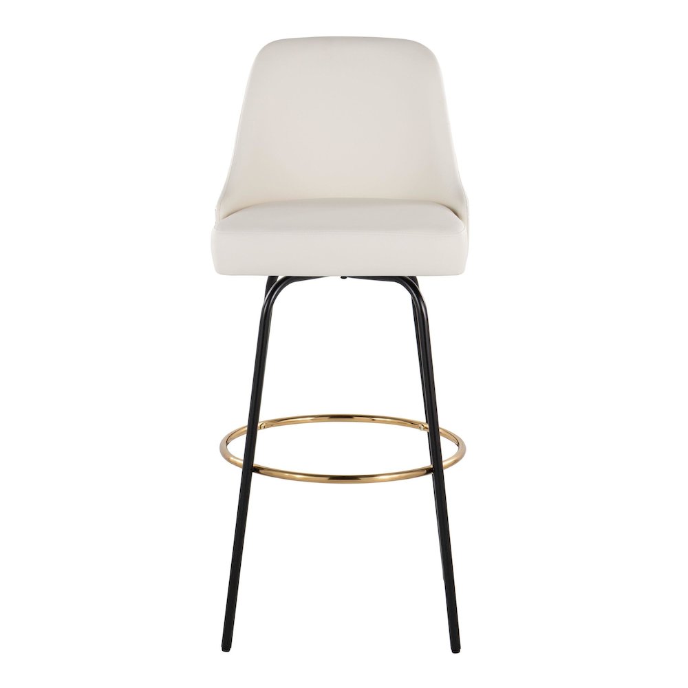 Studded Marcel 30" Fixed-Height Barstool - Set of 2. Picture 6