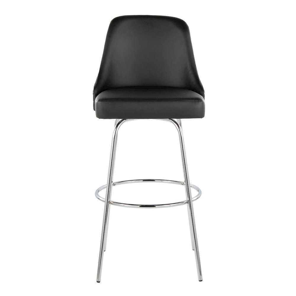Studded Marcel 30" Fixed-Height Barstool - Set of 2. Picture 6