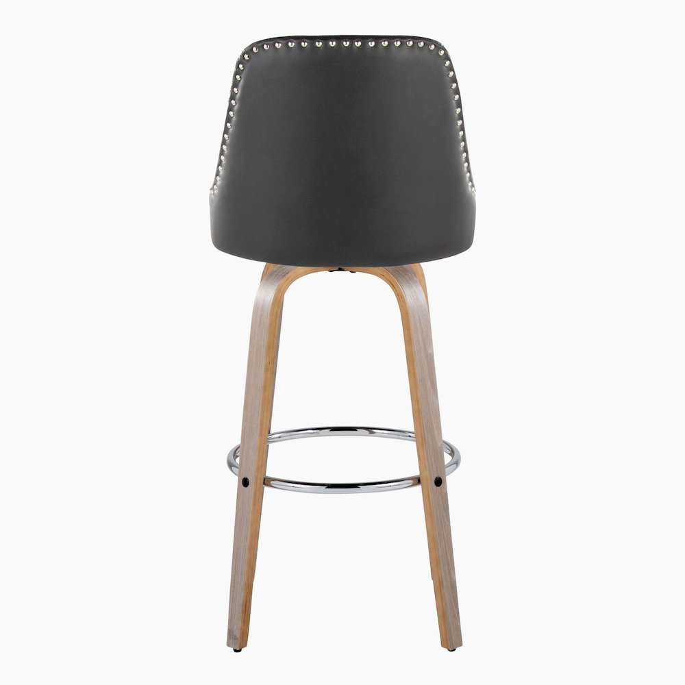 Studded Marcel 30" Fixed-Height Barstool - Set of 2. Picture 5