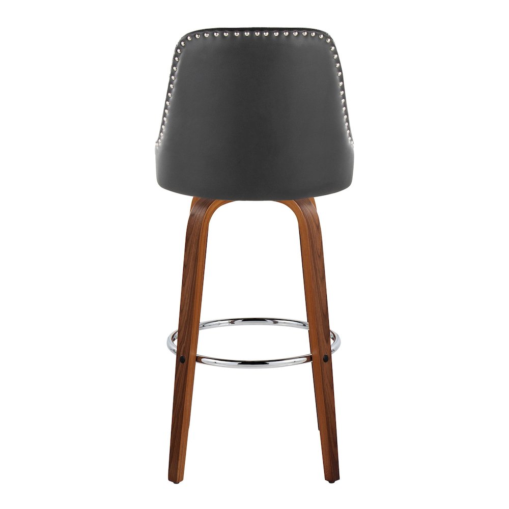 Studded Marcel 30" Fixed-Height Barstool - Set of  2. Picture 5