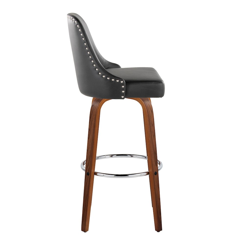 Studded Marcel 30" Fixed-Height Barstool - Set of  2. Picture 3