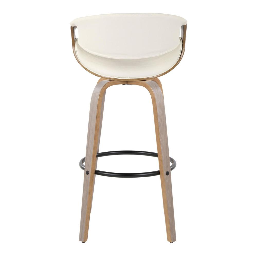 Grey Symphony 30" Fixed-Height Barstool - Set of 2. Picture 5