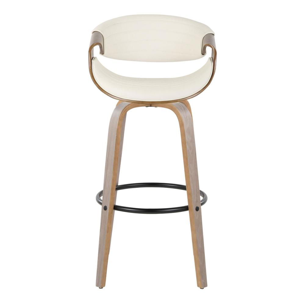 Grey Symphony 30" Fixed-Height Barstool - Set of 2. Picture 6