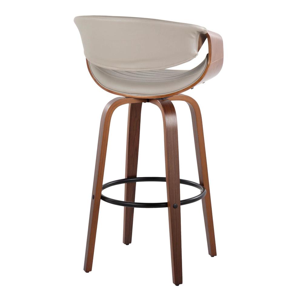Brown Symphony 30" Fixed-Height Barstool - Set of 2. Picture 4