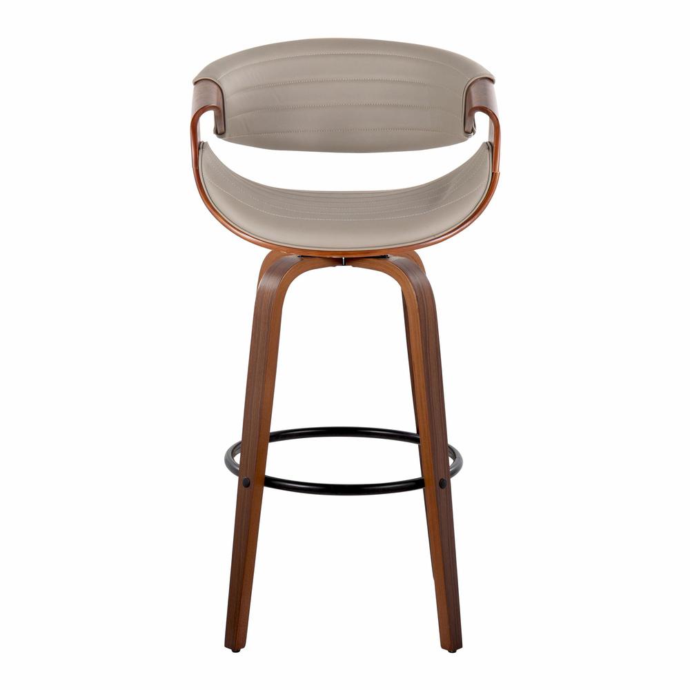 Brown Symphony 30" Fixed-Height Barstool - Set of 2. Picture 6