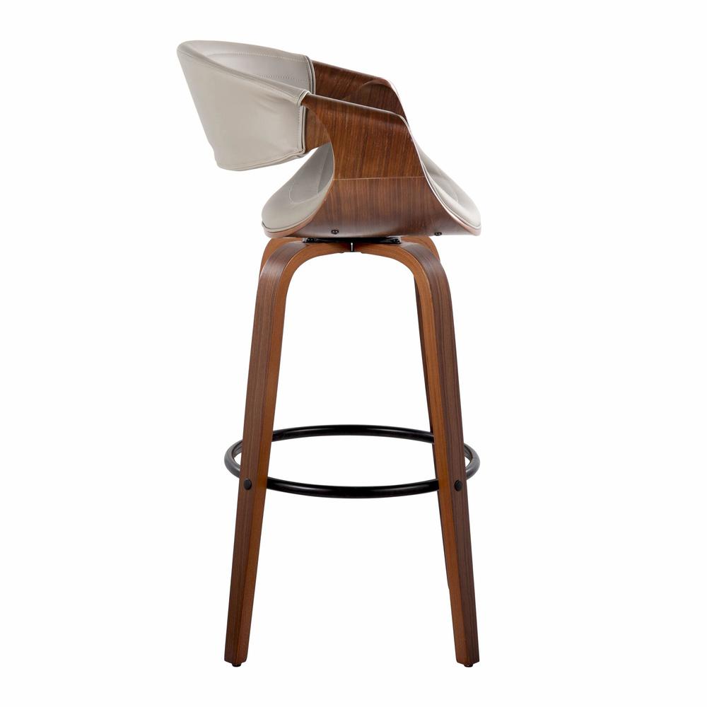 Brown Symphony 30" Fixed-Height Barstool - Set of 2. Picture 3