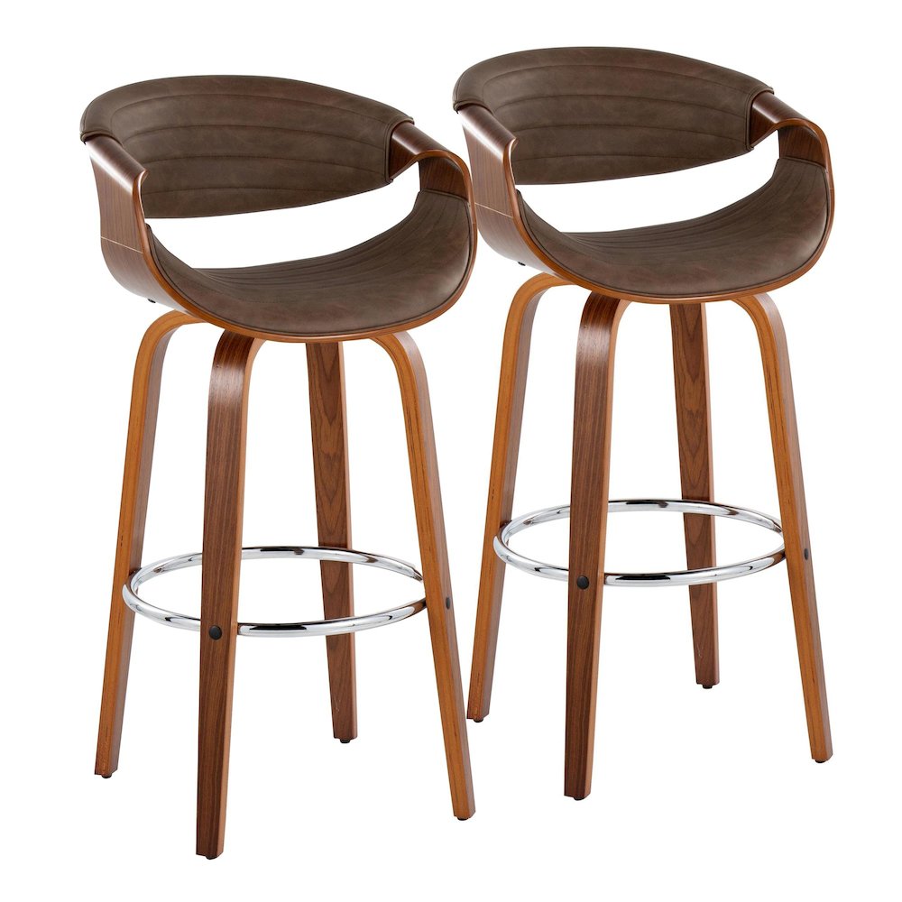 Symphony 30" Fixed-Height Barstool - Set of 2. Picture 1