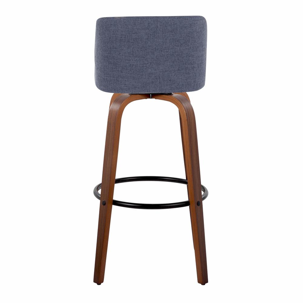 Black Toriano 30" Fixed-Height Barstool - Set of 2. Picture 5