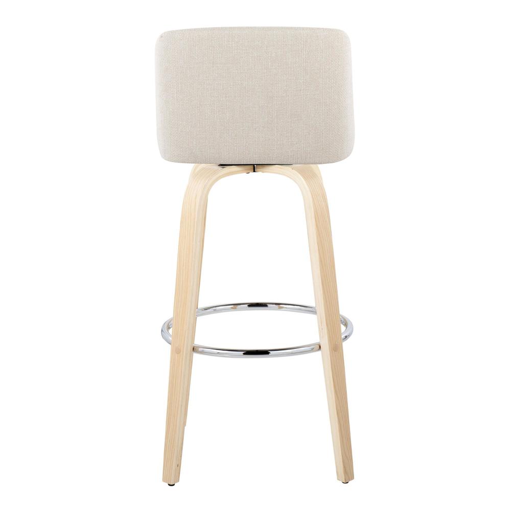 Brown Toriano 30" Fixed-Height Barstool - Set of 2. Picture 5