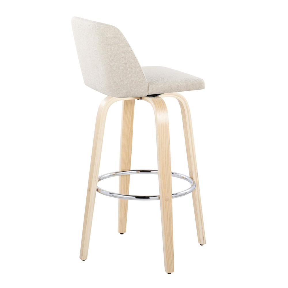 Brown Toriano 30" Fixed-Height Barstool - Set of 2. Picture 4