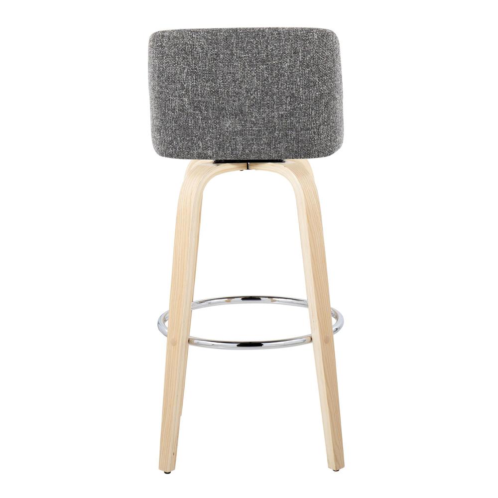 Brown Toriano 30" Fixed-Height Barstool - Set of 2. Picture 5