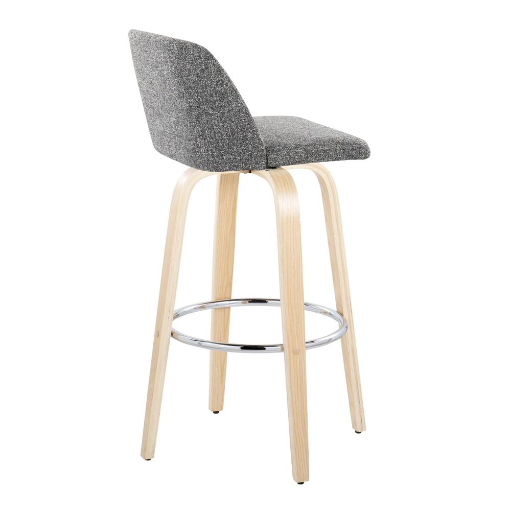 Brown Toriano 30" Fixed-Height Barstool - Set of 2. Picture 4