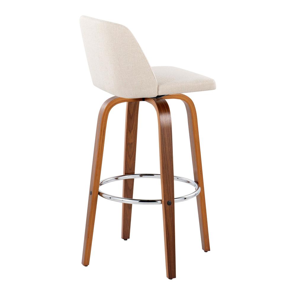 Brown Toriano 30" Fixed-Height Barstool - Set of 2. Picture 4