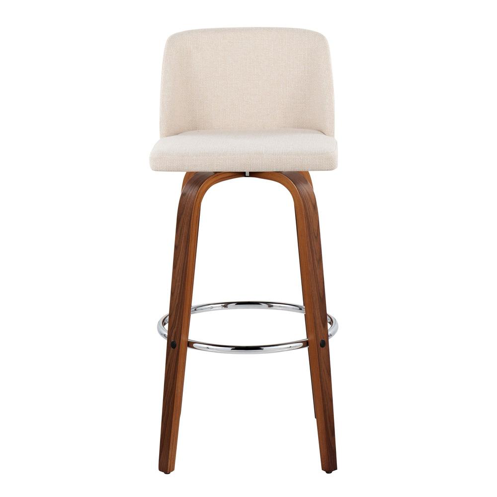 Brown Toriano 30" Fixed-Height Barstool - Set of 2. Picture 6