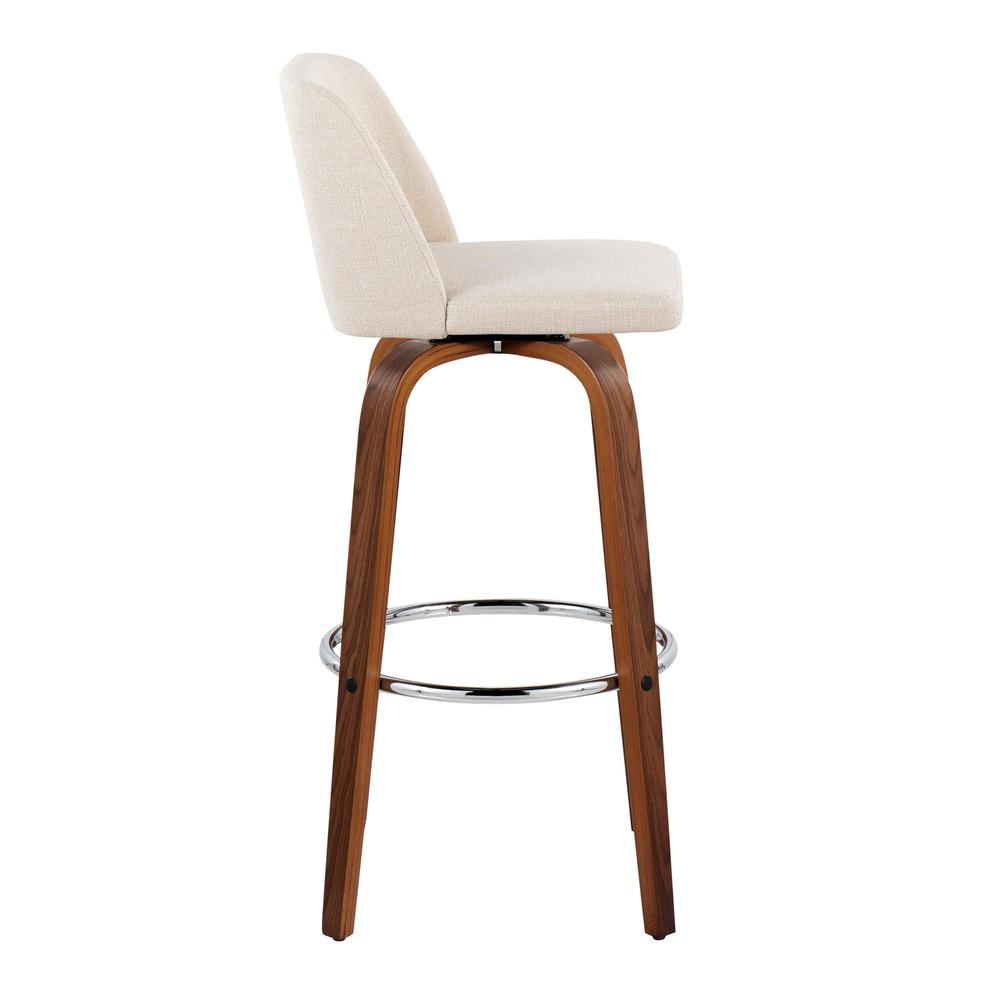 Brown Toriano 30" Fixed-Height Barstool - Set of 2. Picture 3