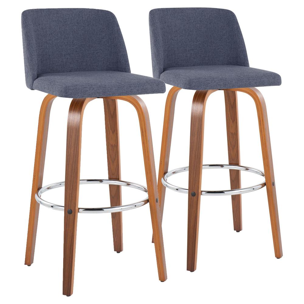 Multi Toriano 30" Fixed-Height Barstool - Set of 2. Picture 1