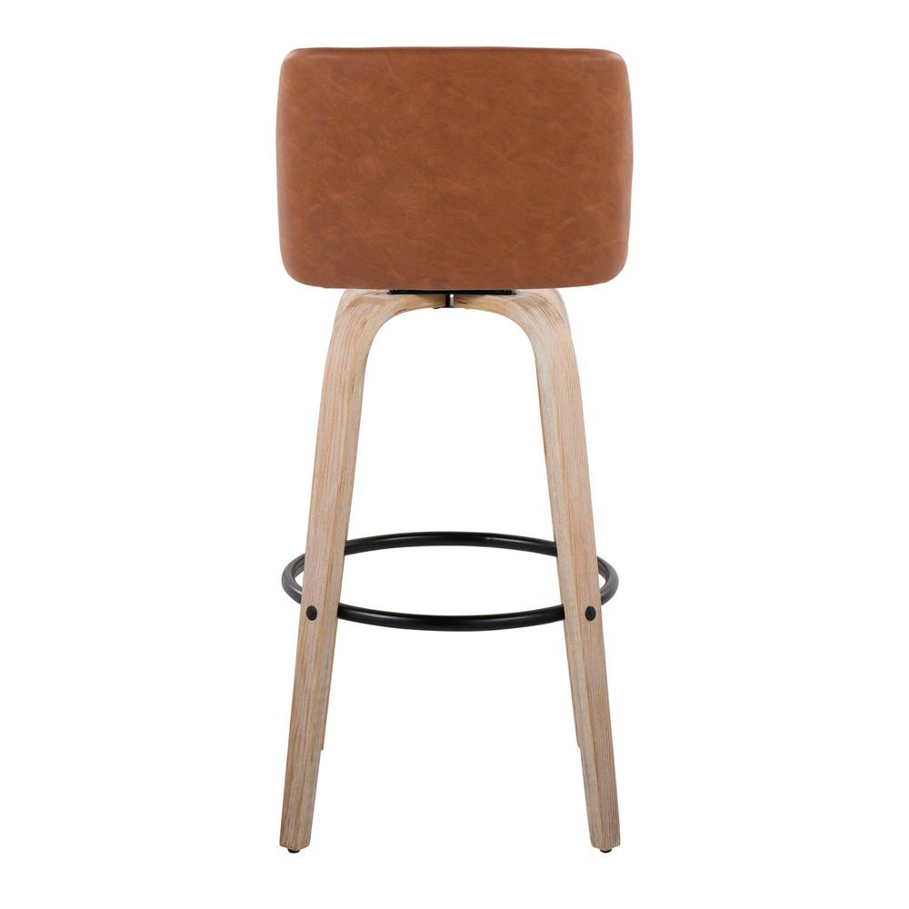 Beige Toriano 30" Fixed-Height Barstool - Set of 2. Picture 5