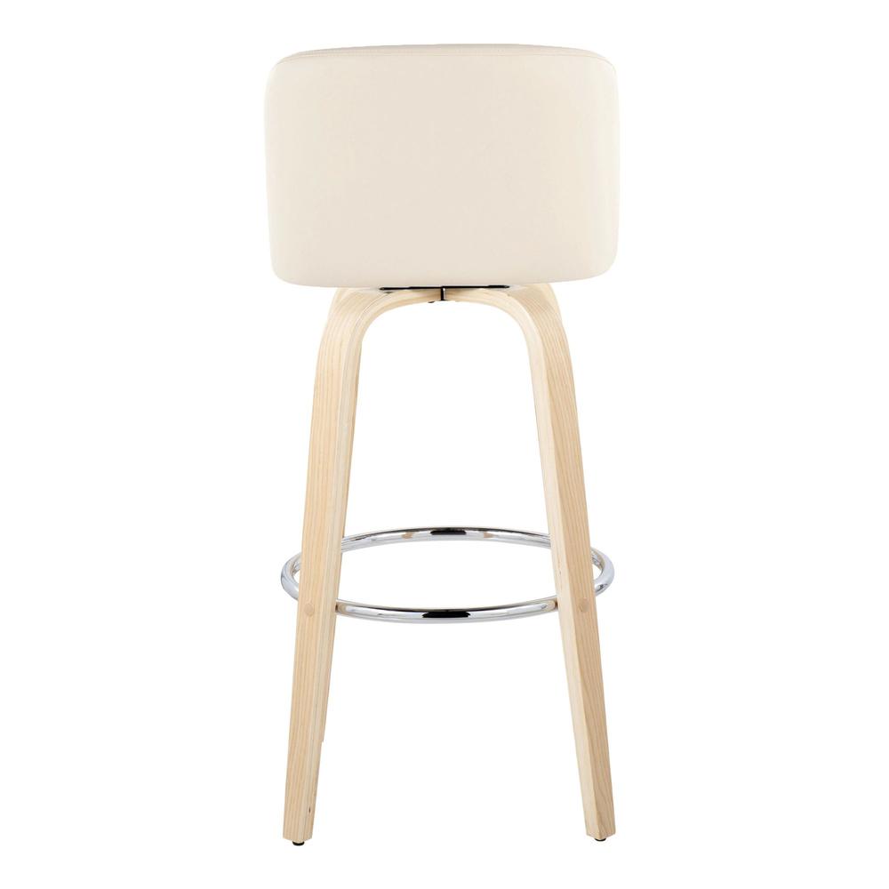 Brown Toriano 30" Fixed-Height Barstool - Set of 2. Picture 5