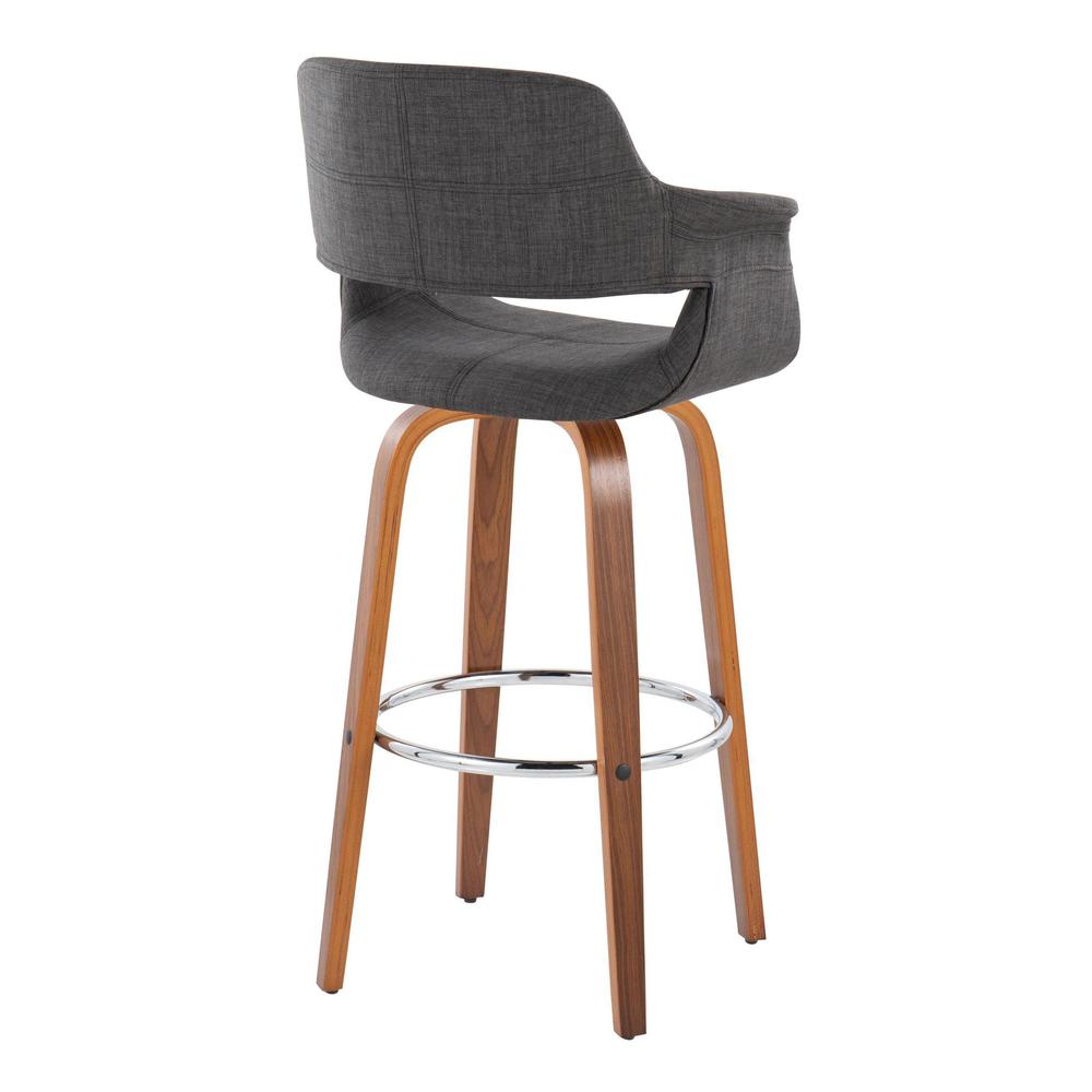 Grey Vintage Flair 30" Fixed-Height Barstool - Set of 2. Picture 4