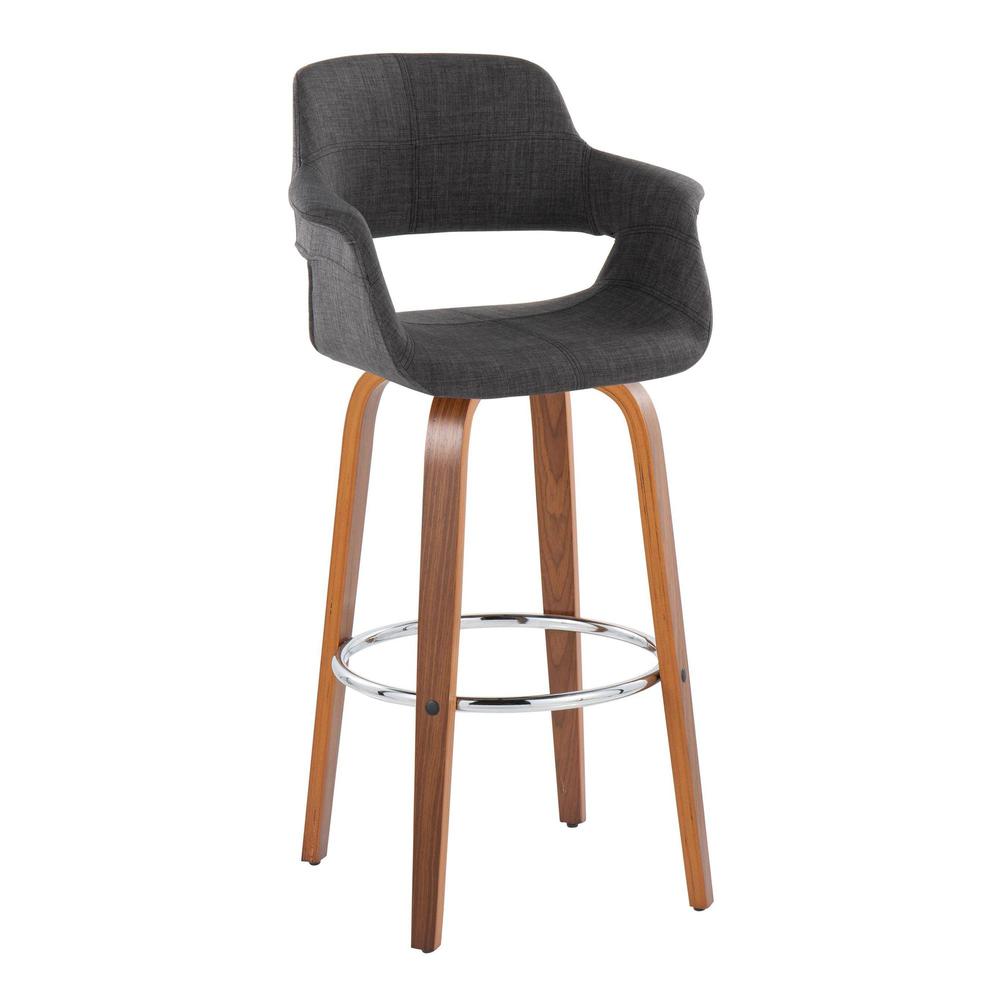 Grey Vintage Flair 30" Fixed-Height Barstool - Set of 2. Picture 2