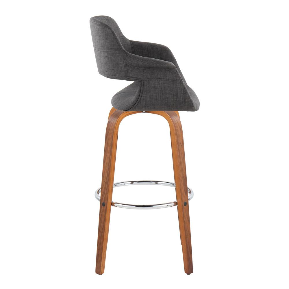 Grey Vintage Flair 30" Fixed-Height Barstool - Set of 2. Picture 3