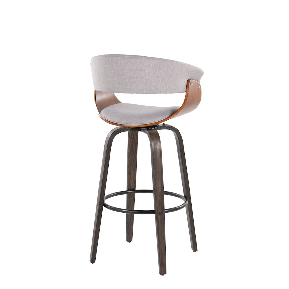 Vintage Mod 30" Fixed-Height Barstool - Set of 2. Picture 4