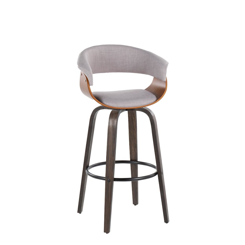 Vintage Mod 30" Fixed-Height Barstool - Set of 2. Picture 2