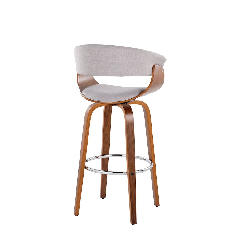Vintage Mod 30" Fixed-Height Barstool - Set of 2. Picture 3