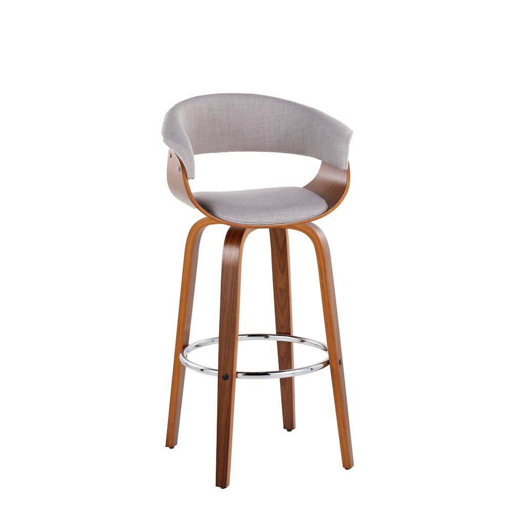 Vintage Mod 30" Fixed-Height Barstool - Set of 2. Picture 5