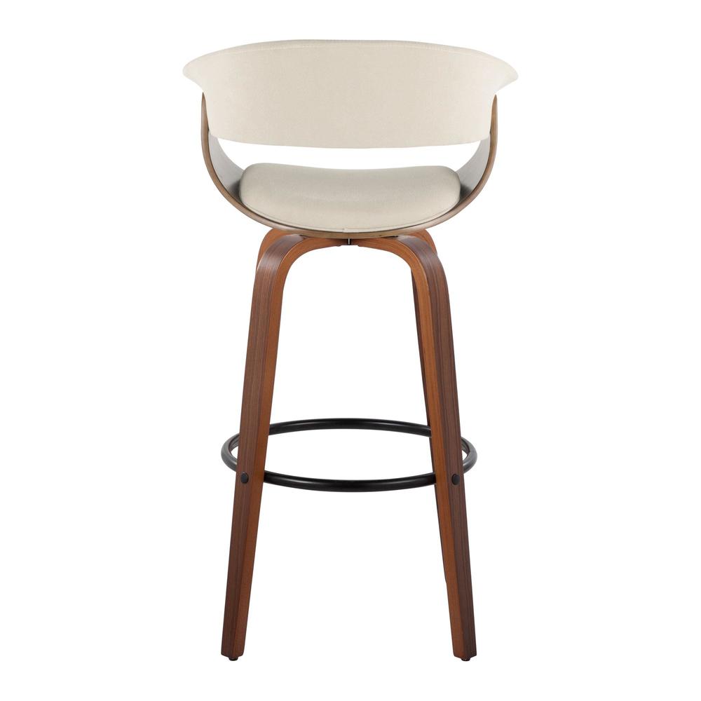 Beige Vintage Mod 30" Fixed-Height Barstool - Set of 2. Picture 5