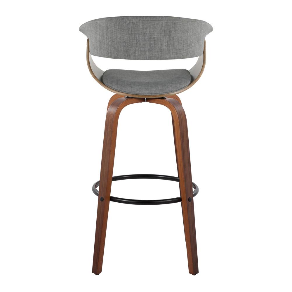 Grey Vintage Mod 30" Fixed-Height Barstool - Set of 2. Picture 5