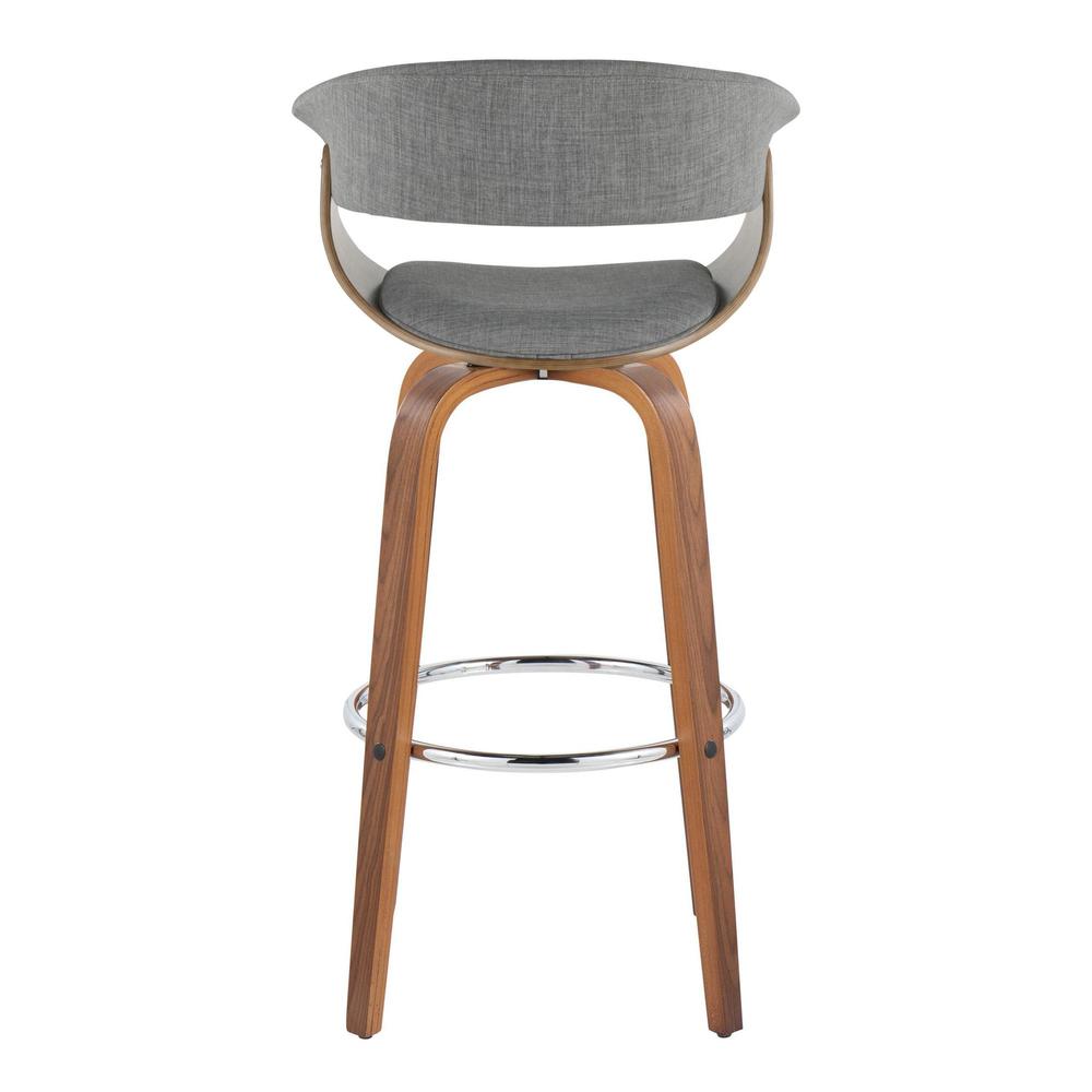 Grey Vintage Mod 30" Fixed-Height Barstool - Set of 2. Picture 5