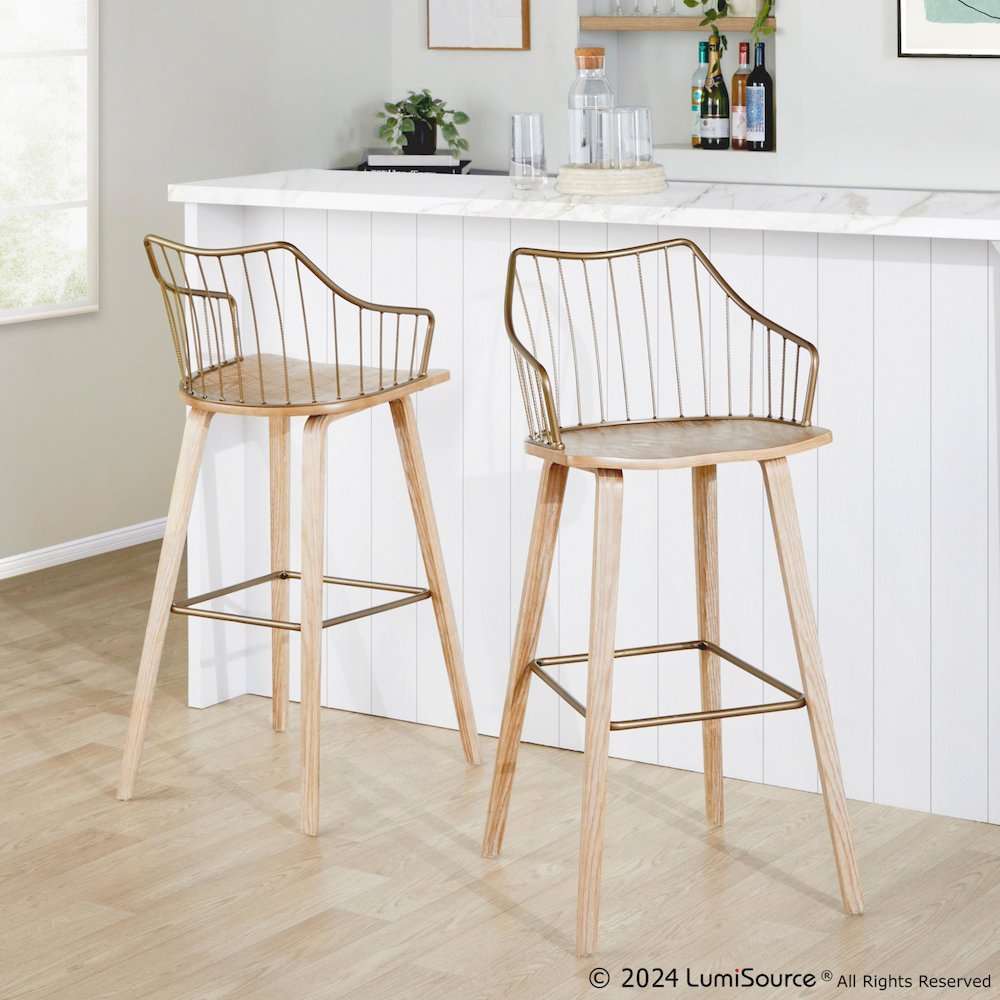 Winston 30" Fixed-Height Barstool. Picture 9
