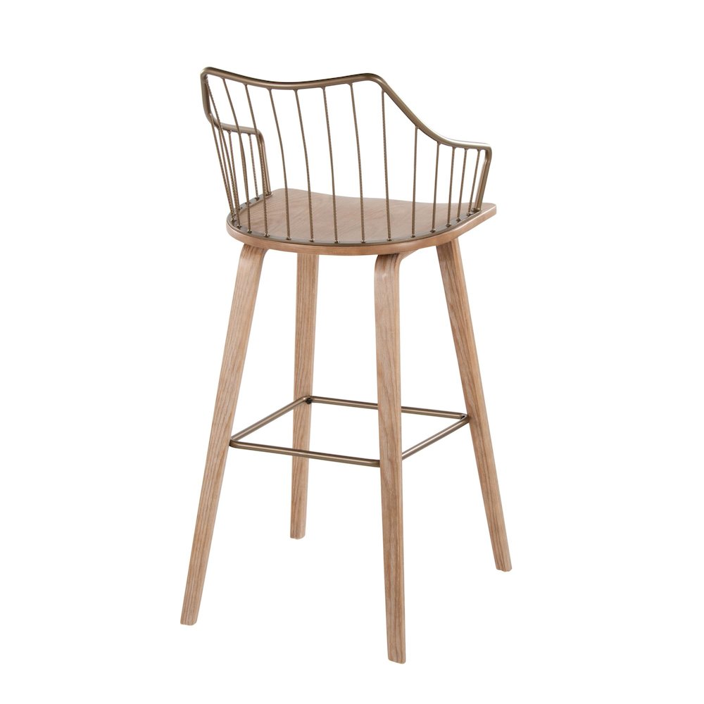 Winston 30" Fixed-Height Barstool. Picture 3