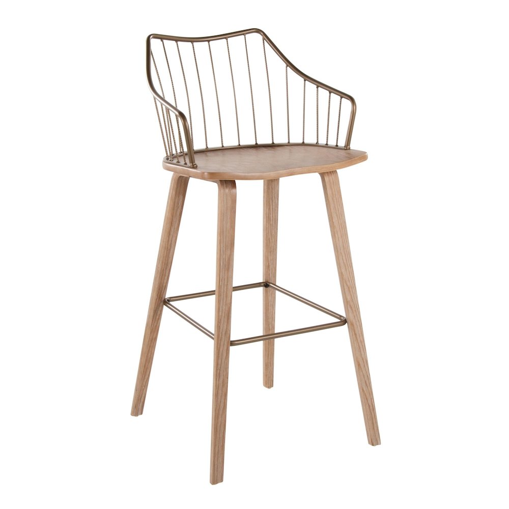 Winston 30" Fixed-Height Barstool. Picture 1