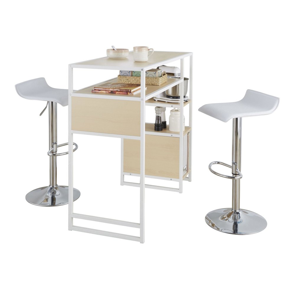 Display-Ale Bar Set with Storage - 3 Piece. Picture 1