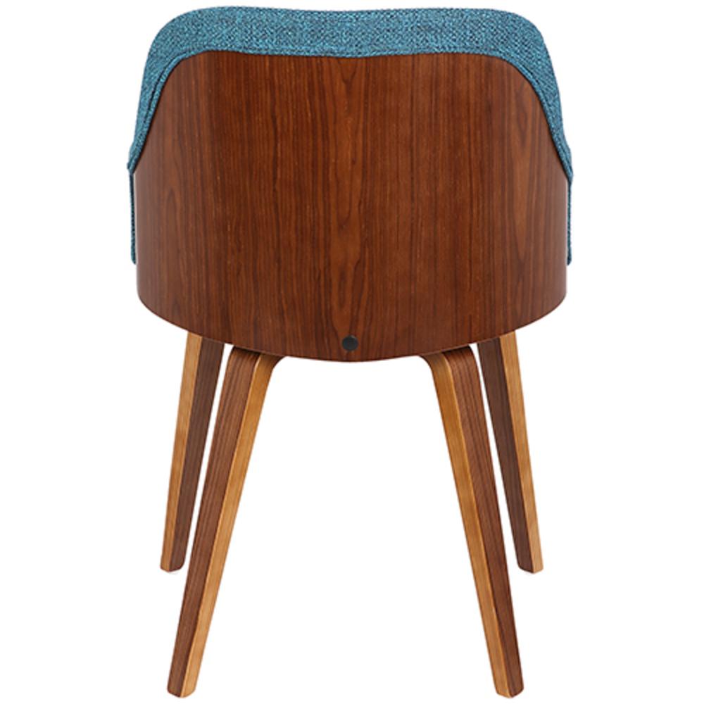 Walnut, Teal Bacci Chair. Picture 5