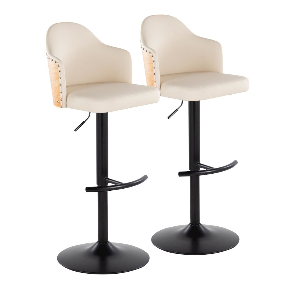 Ahoy Adjustable Barstool - Set of 2. Picture 1
