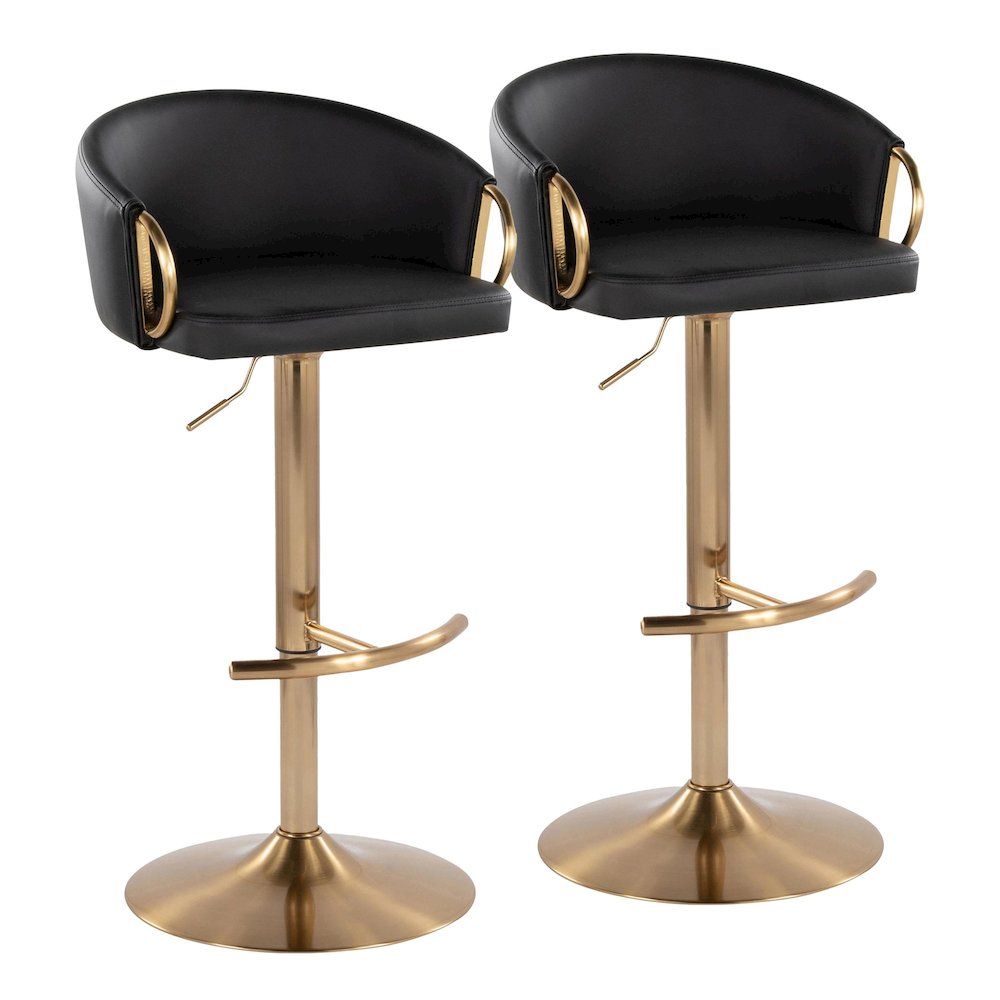 Claire Adjustable Barstool - Set of 2. Picture 1