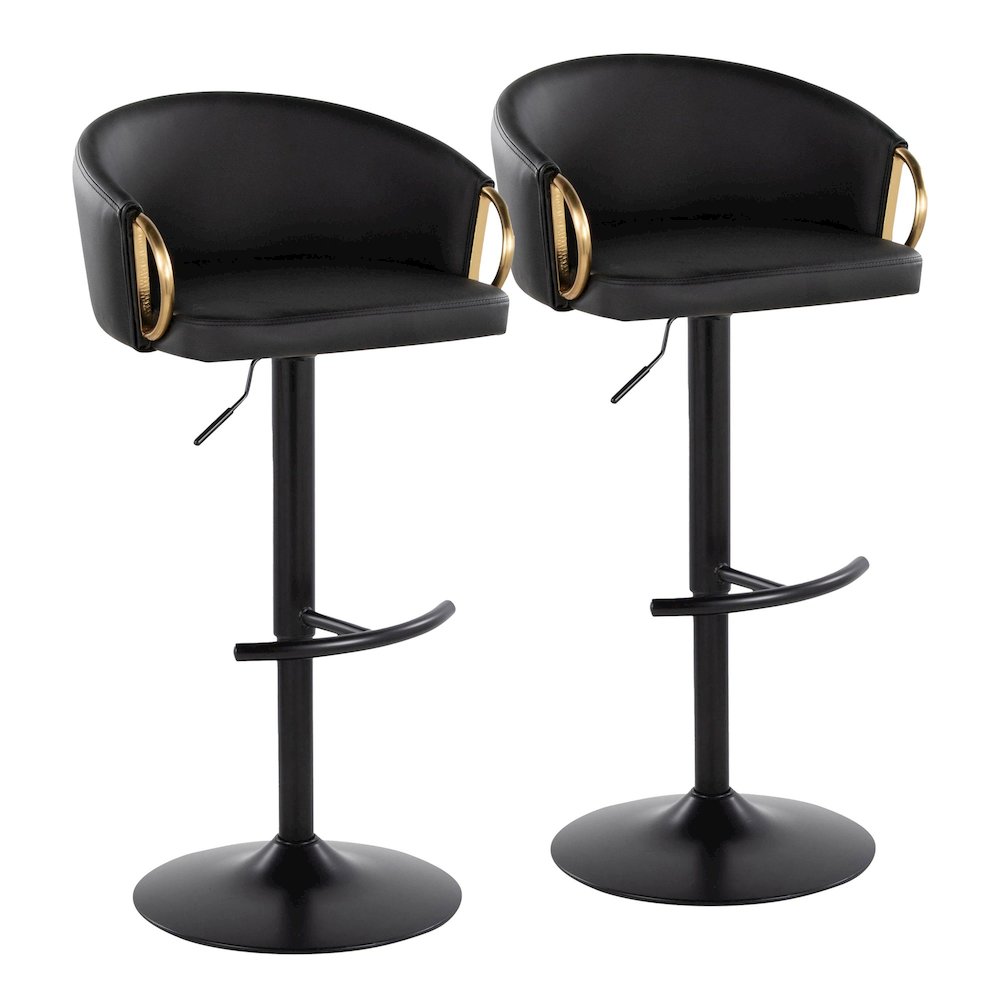 Claire Adjustable Barstool - Set of 2. Picture 1