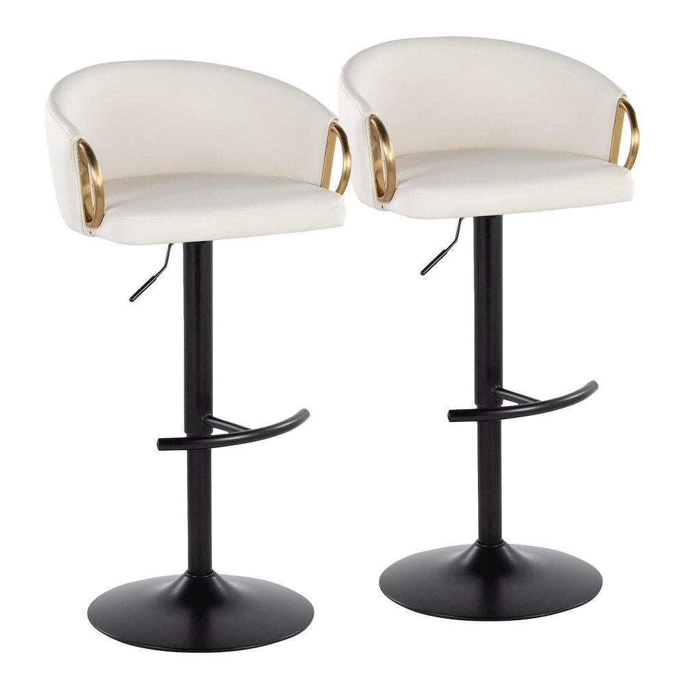 Claire Adjustable Barstool - Set of 2. Picture 1