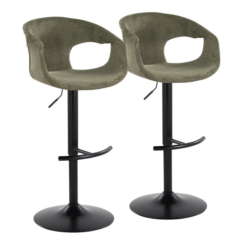 Curva Adjustable Barstool - Set of 2. Picture 1