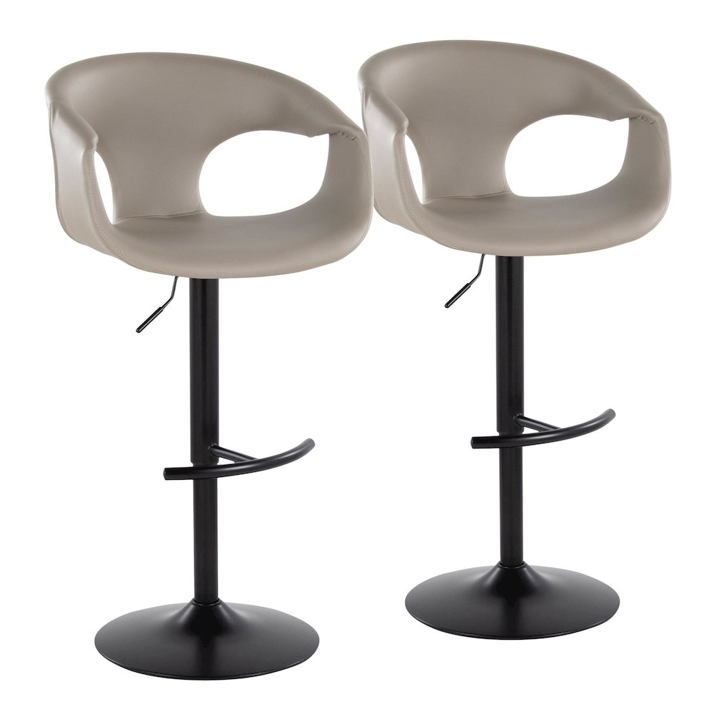 Curva Adjustable Barstool - Set of 2. Picture 1