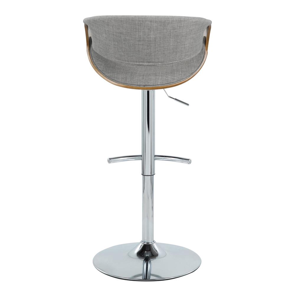 Brown Curvo Adjustable Barstool - Set of 2. Picture 5